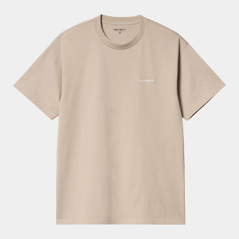 Carhartt WIP Man Script Broderi Kortärmad T-shirt - Vägg