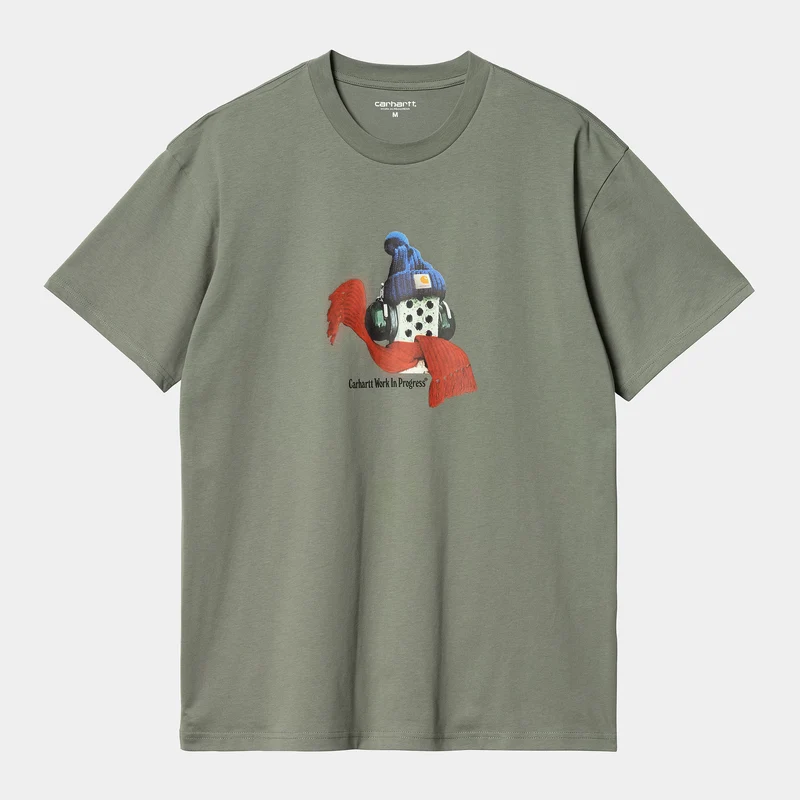 Carhartt WIP Herr Stone Cold T-shirt - Smoke Green
