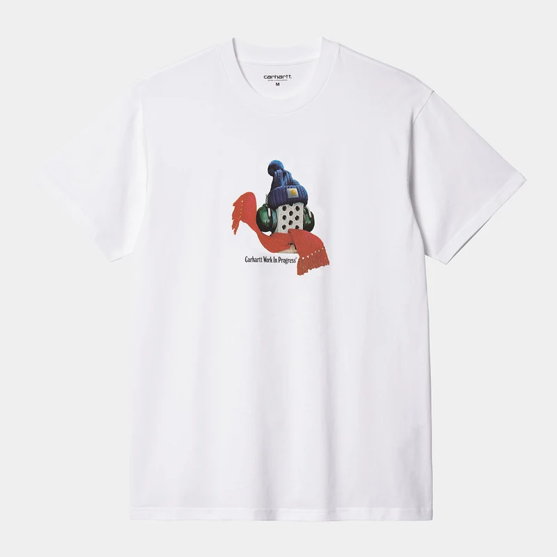 Carhartt WIP Herr Stone Cold T-shirt - Vit