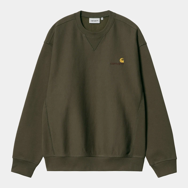Carhartt WIP Herr American Script Träningströja - Växt