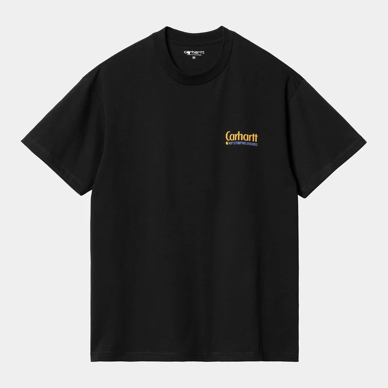 Carhartt WIP Bewilderness kortärmad ekologisk T-shirt för män - Svart