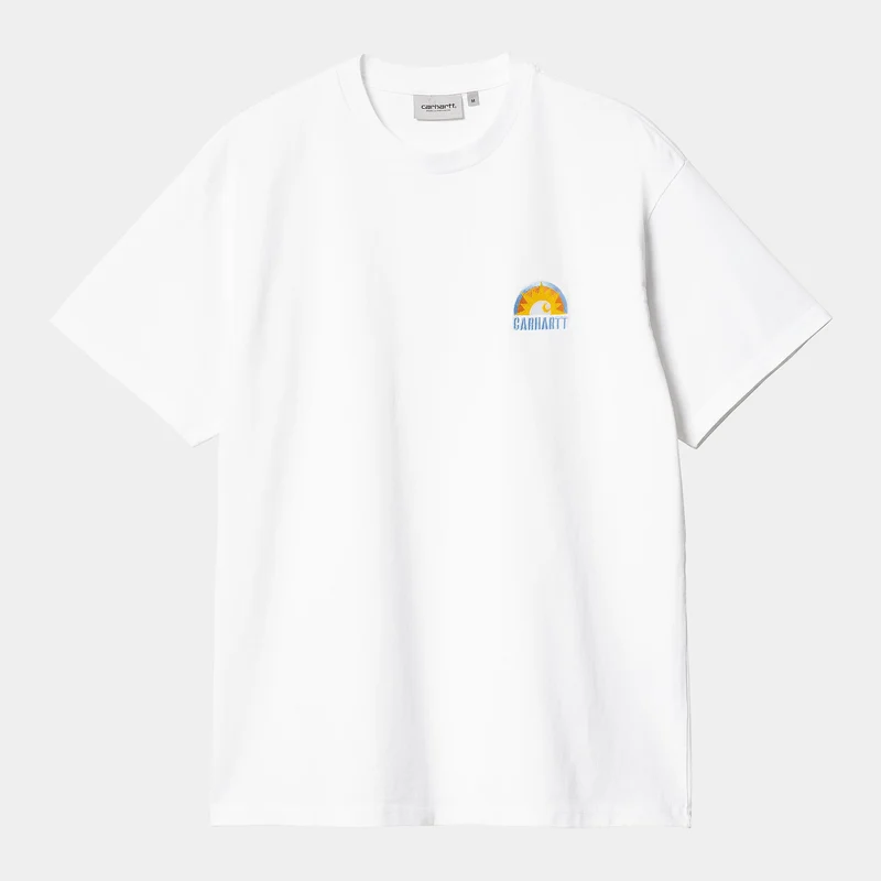 Carhartt WIP Aspen kortärmad ekologisk T-shirt för män - Vit