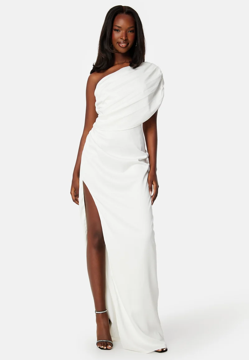 Luna Satin One Shoulder Dress