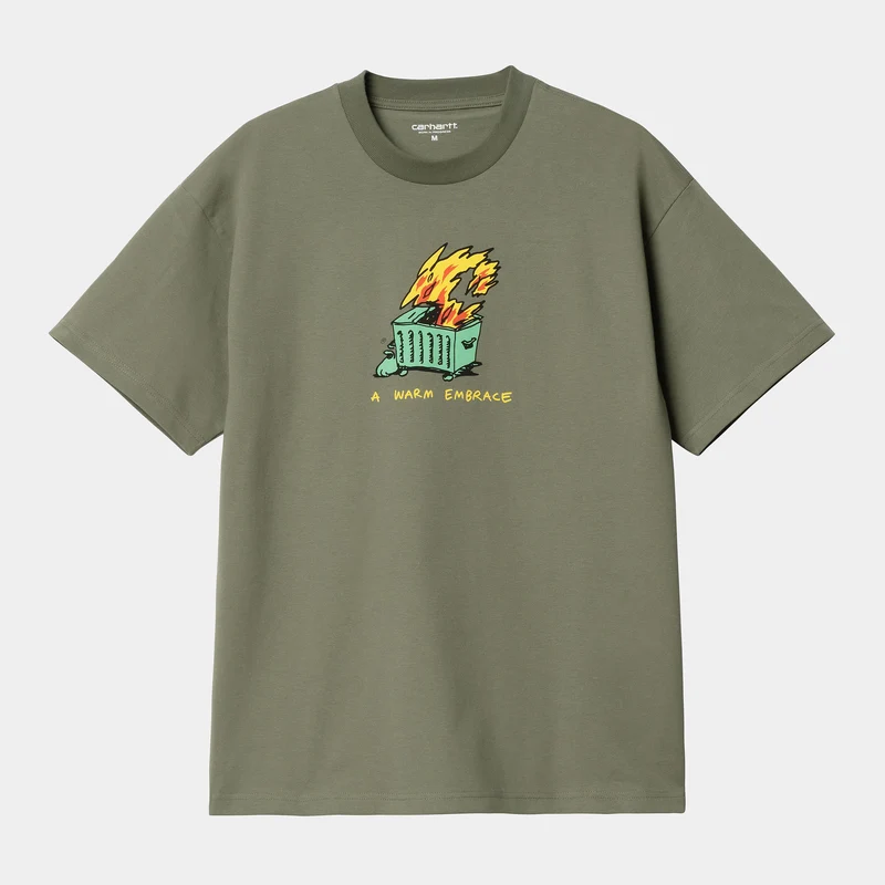 Carhartt WIP Warm Embrace T-shirt för män - Dollar Green