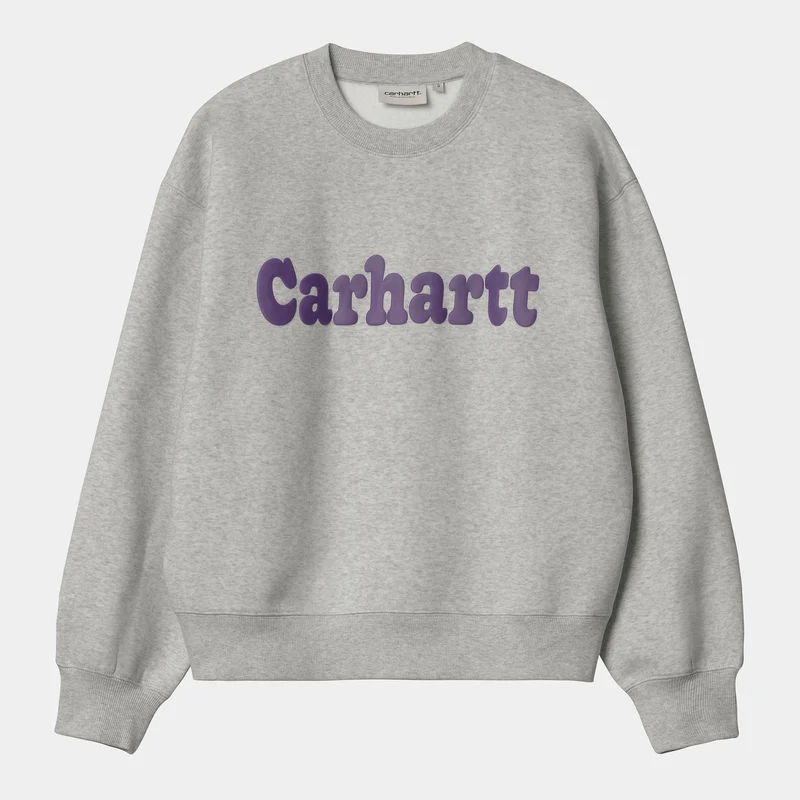 Carhartt WIP Dam Bubbles Sweat Top - Grå Ljung