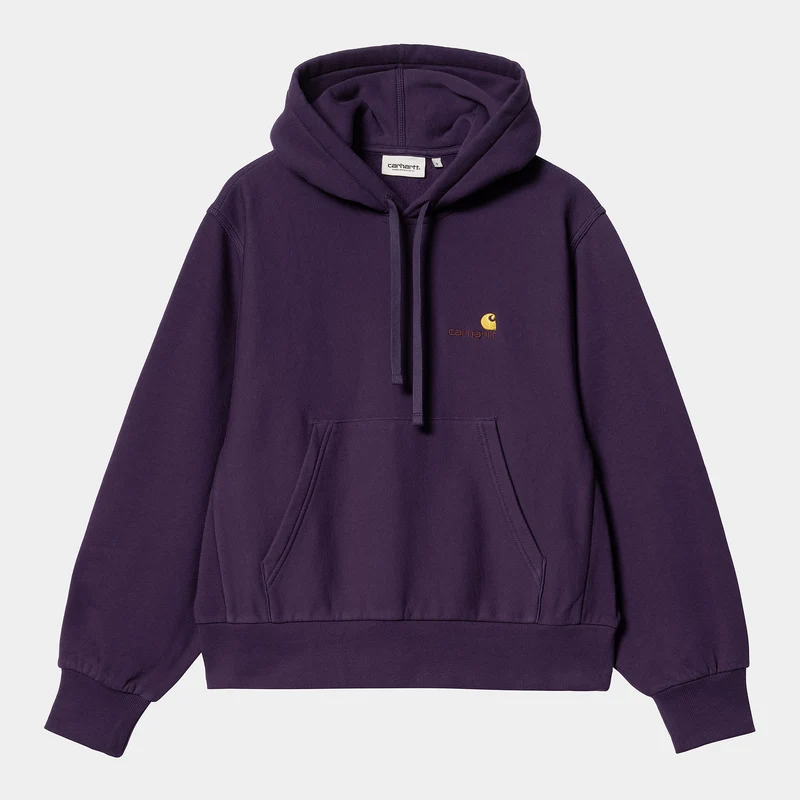 Carhartt WIP Kvinnors HD American Script Träningströja - Cassis