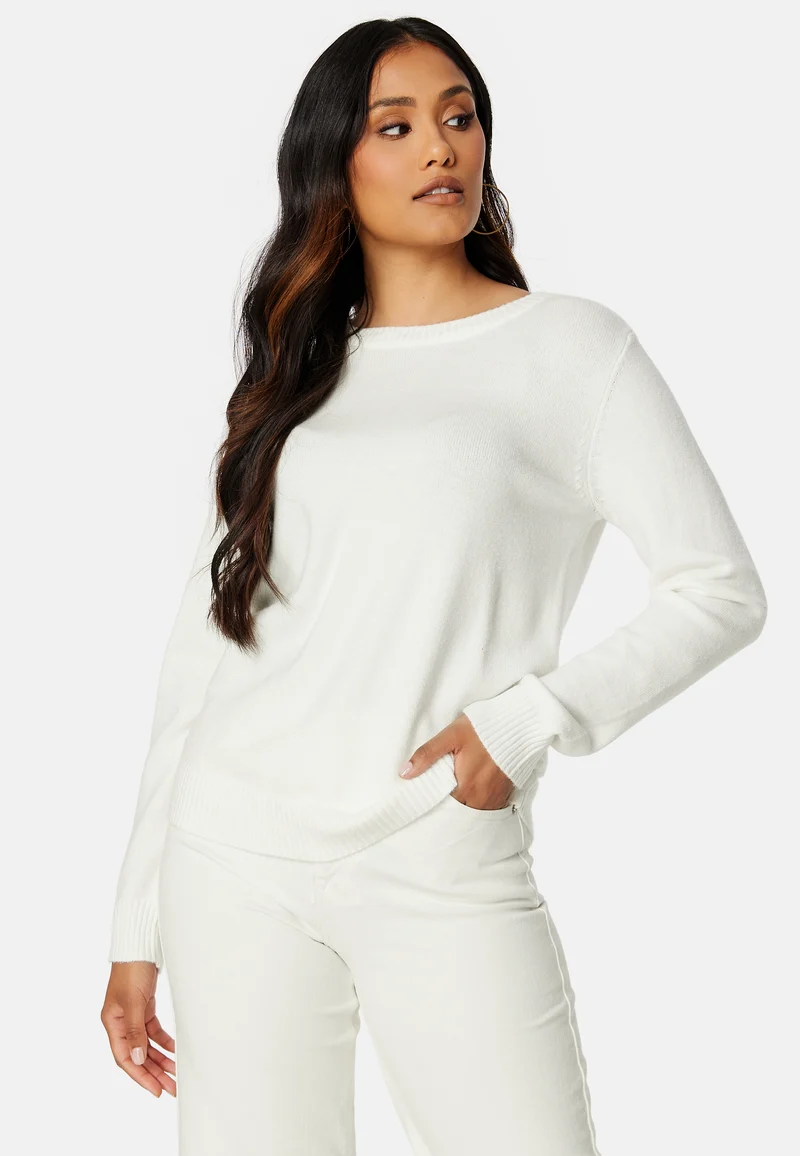 Viril O-neck L/S Knit Top
