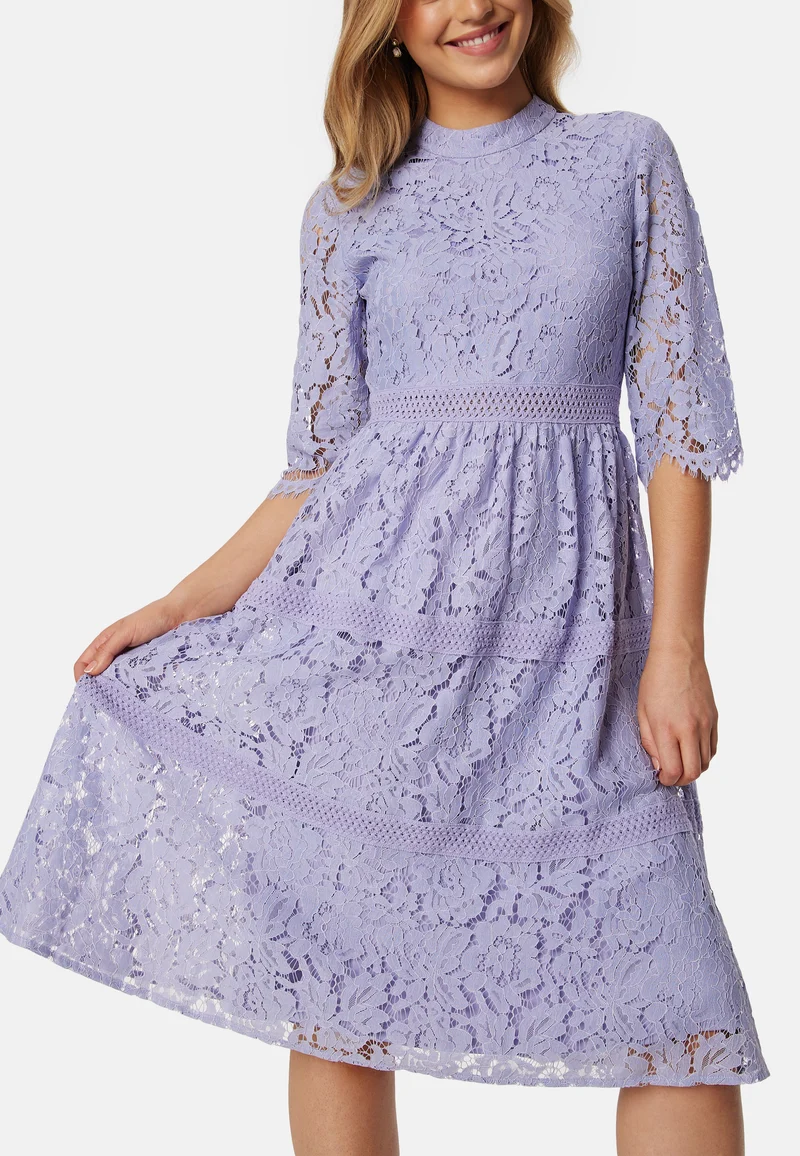 High Neck Lace Dress