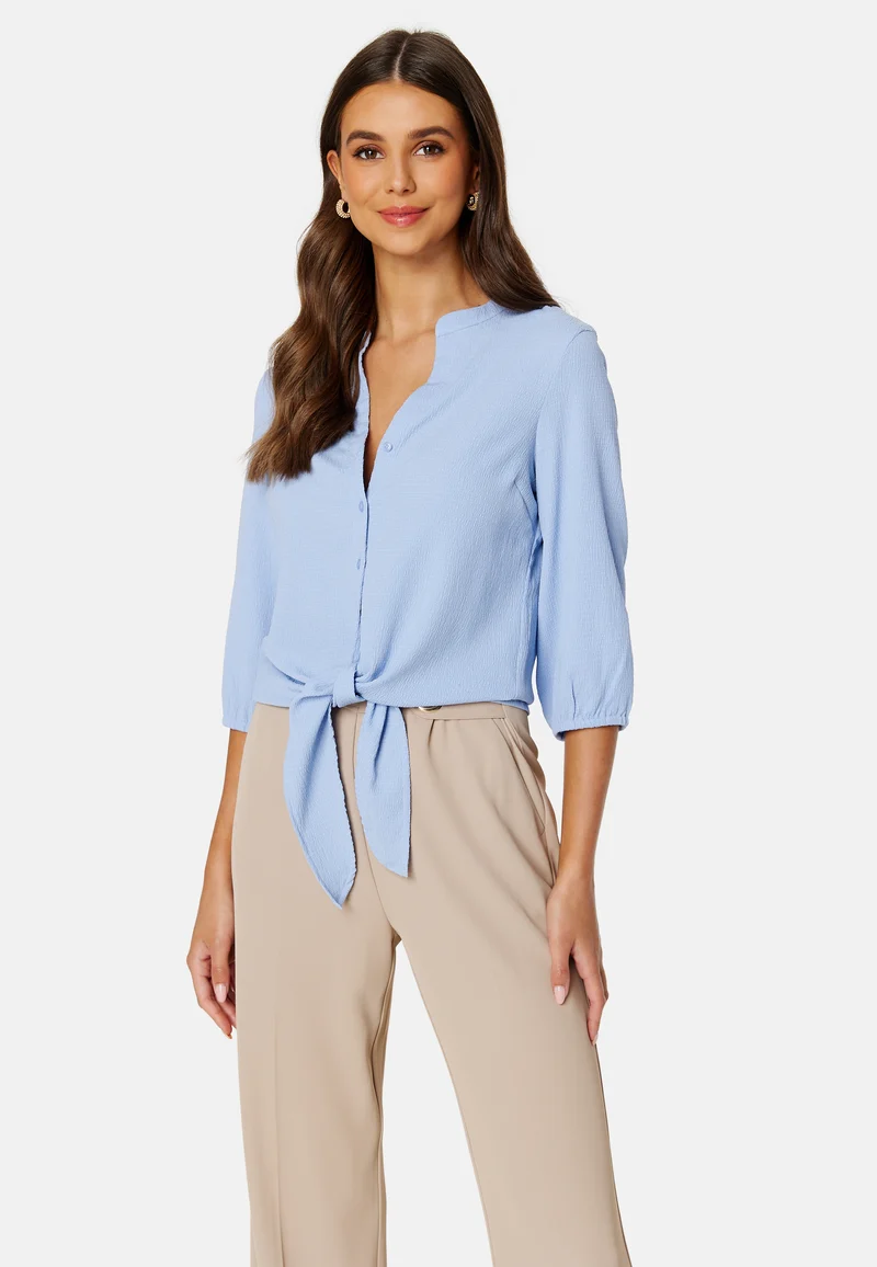 Linn ss knot blouse