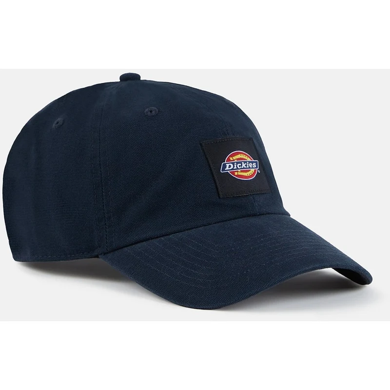 Dickies Unisex tvättad canvas keps - marinblå