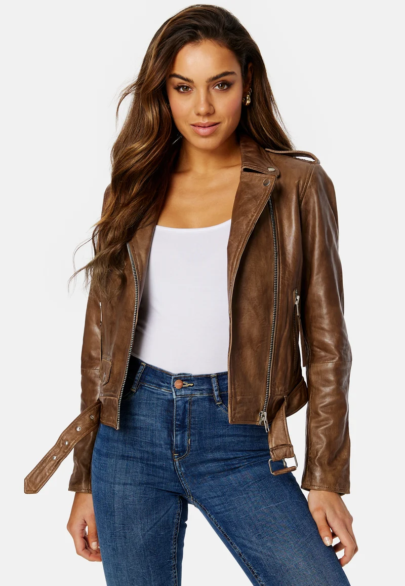 Rachel Leather Biker