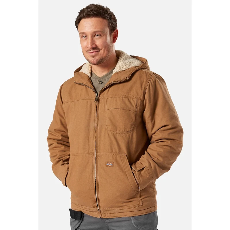 Dickies Herr Sherpa Fodrad Duck Jacka - Brun