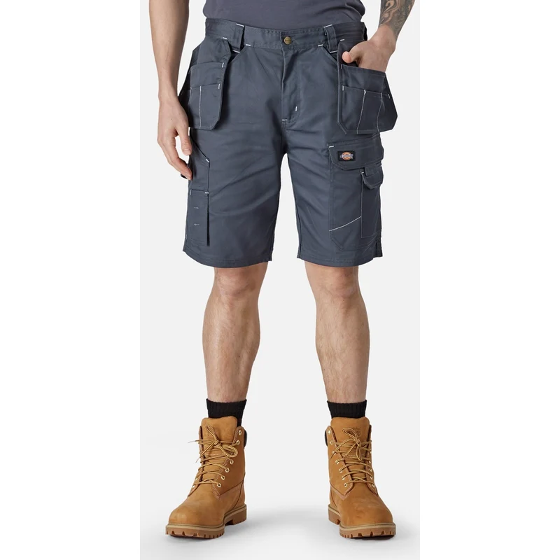 Dickies Redhawk Pro arbetsshorts för män - Grå