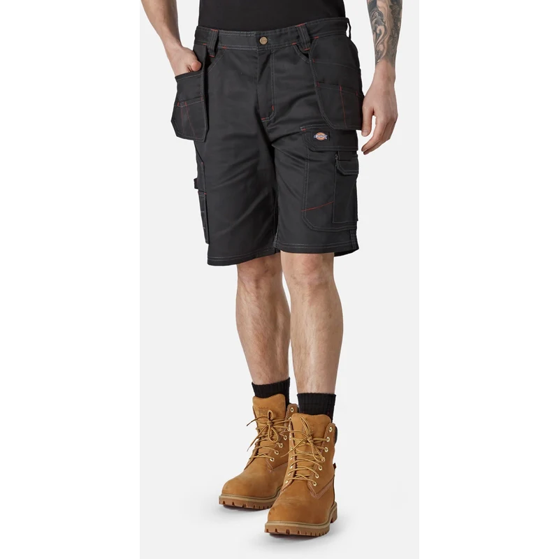 Dickies Redhawk Pro arbetsshorts för män - Svart