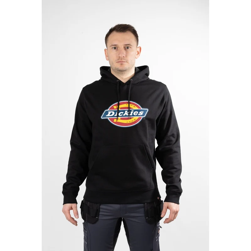 Dickies Luvtröja i fleece med logotyp för herr - Svart