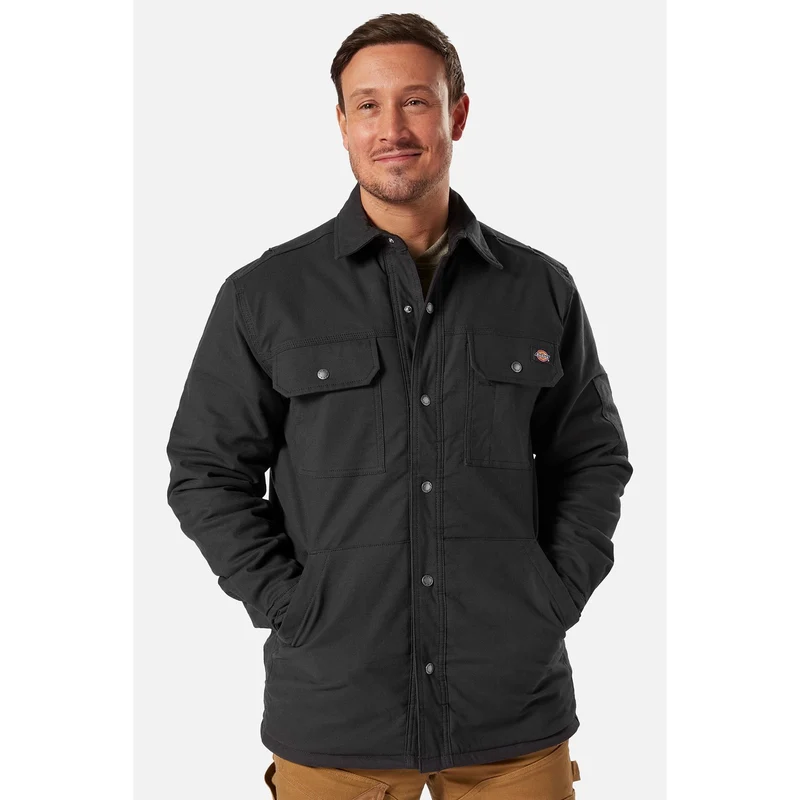 Dickies Herr Flex Duck Shirt Jacka - Svart