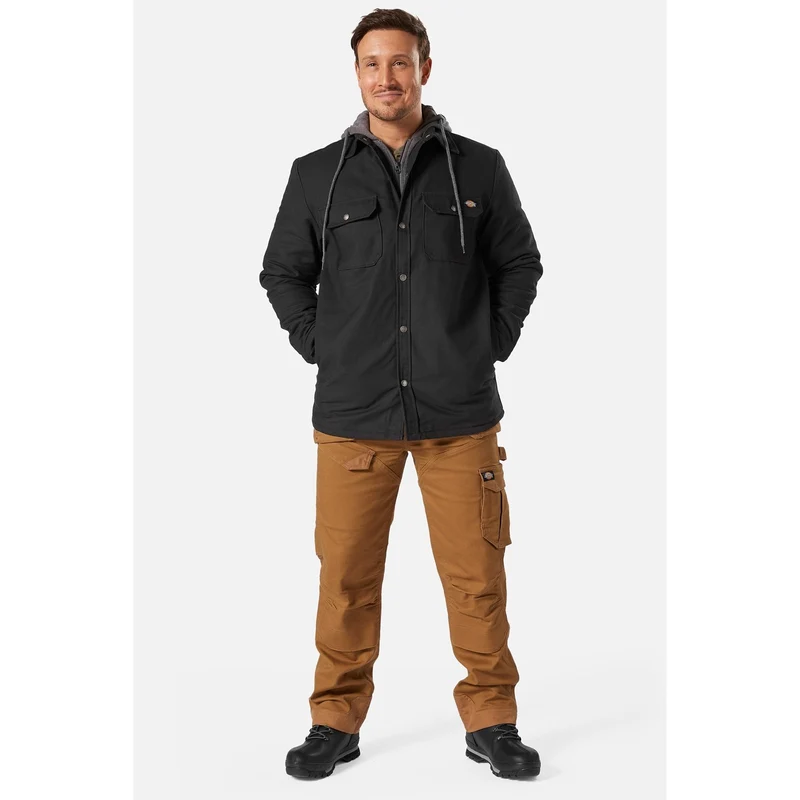 Dickies Herr Duck Shirt Jacka - Svart