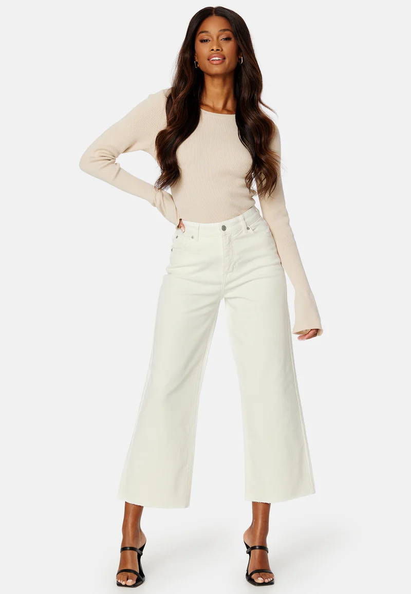 Cropped Wide Jeans