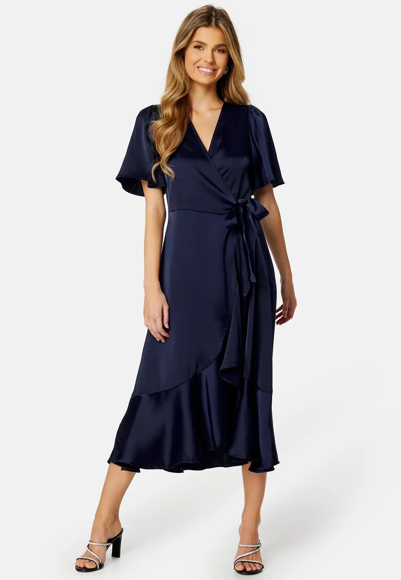 Thea 2/4 Midi Wrap Dress