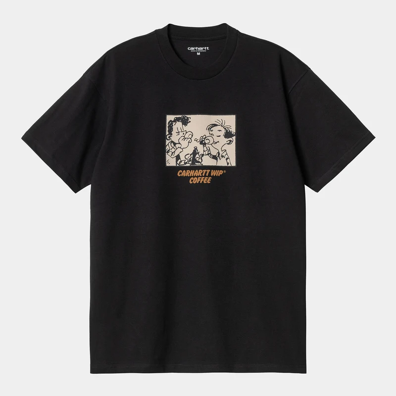 Carhartt WIP Herr Carhartt WIP WIP Coffee Kortärmad Ekologisk T-Shirt - Svart