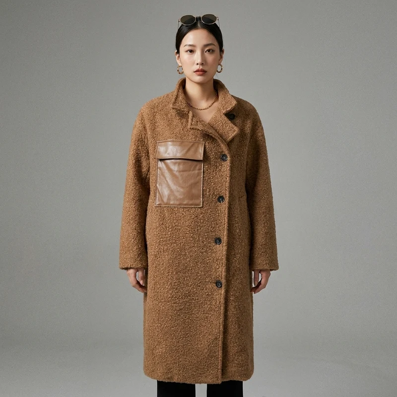 Manteau Long Laine Oversize