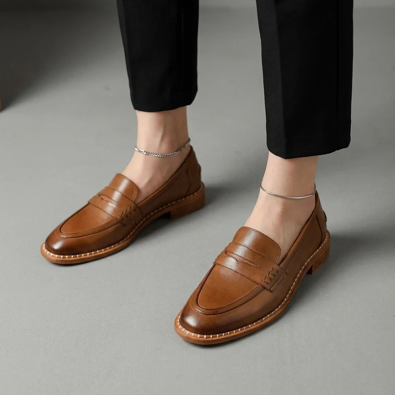 Chaussures Plates Rétro