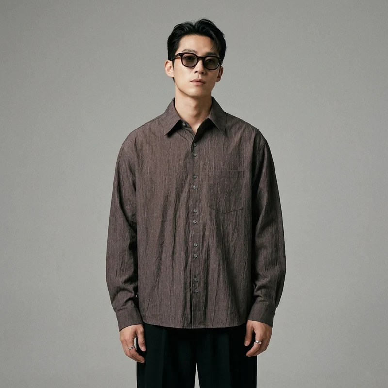 Chemise Rayée Oversize Unisexe