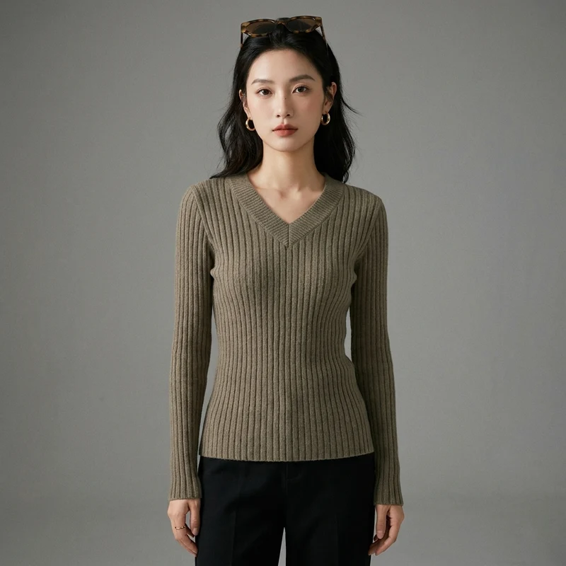 Pull Col Rond Ajusté