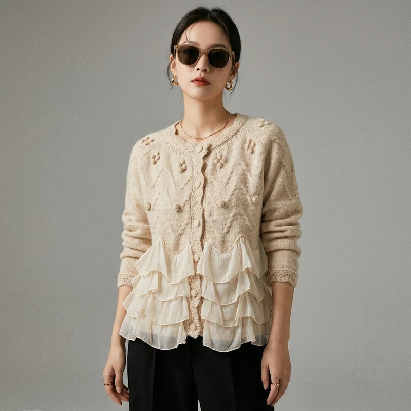 Cardigan Tricoté Chic