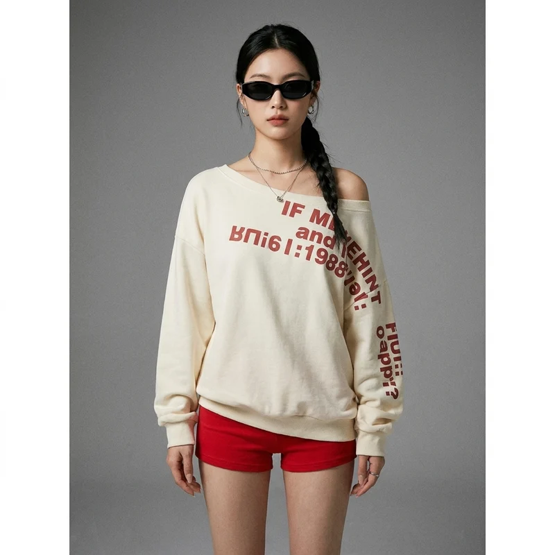 Hoodie Imprimé Oversize