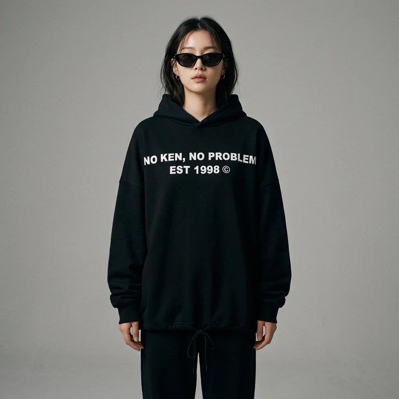 Sweat à Capuche Oversize Sportif