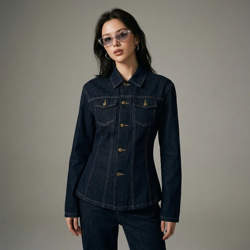 Veste Chemise Denim Lavé
