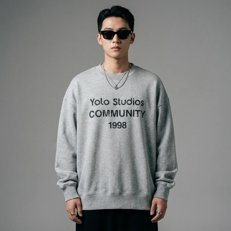Sweatshirt Oversize Imprimé
