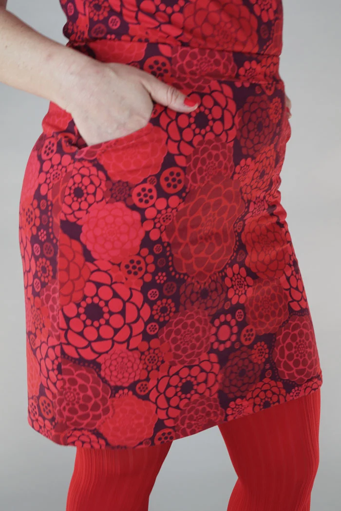 Kjol Emma - Zinnia red
