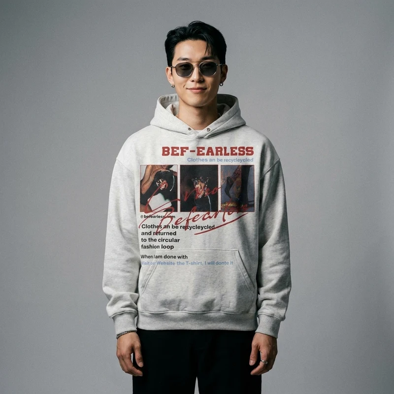 Hoodie Imprimé Streetwear