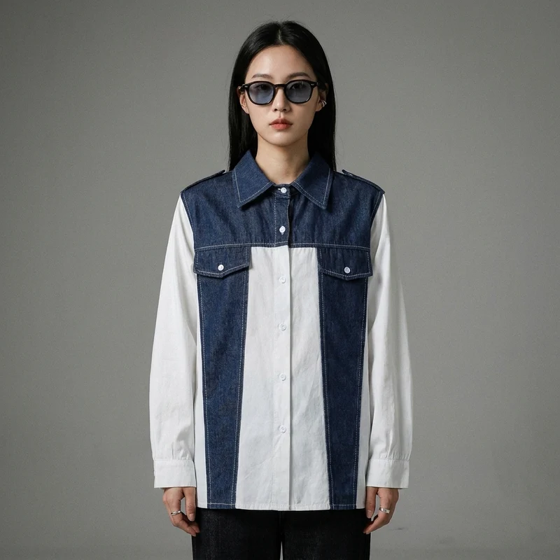 Chemise Col Revers Manches Longues