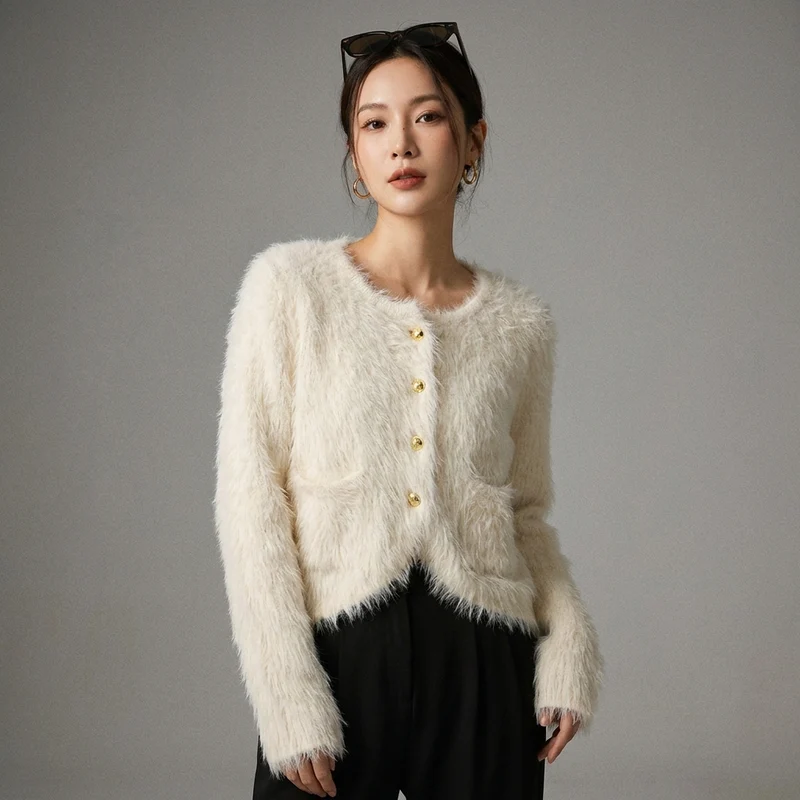Cardigan Doux en Maille