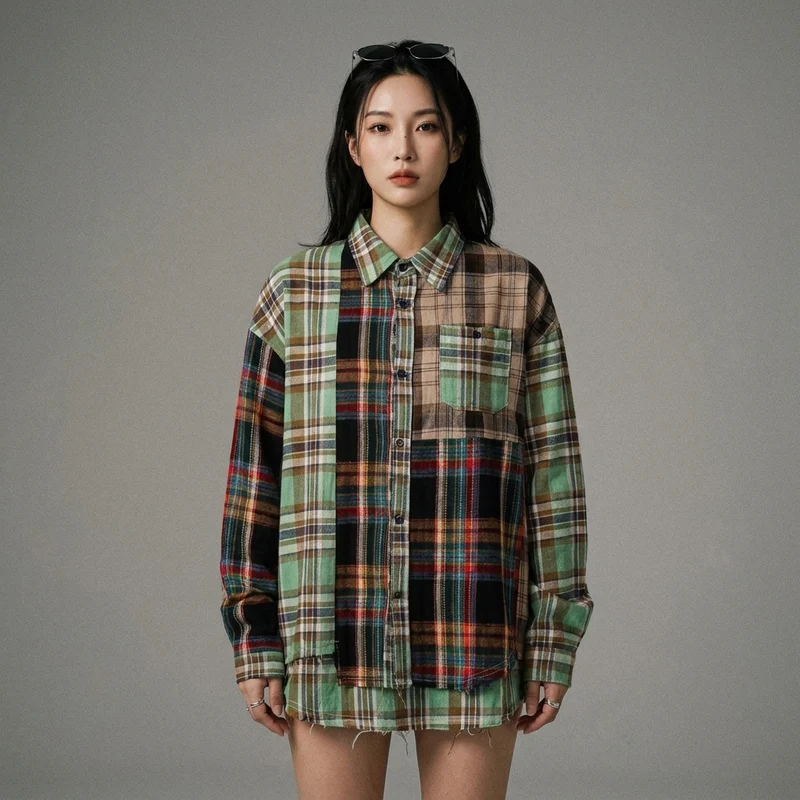 Chemise à Carreaux Oversize