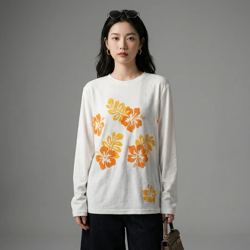 T-Shirt Oversize Manches Longues