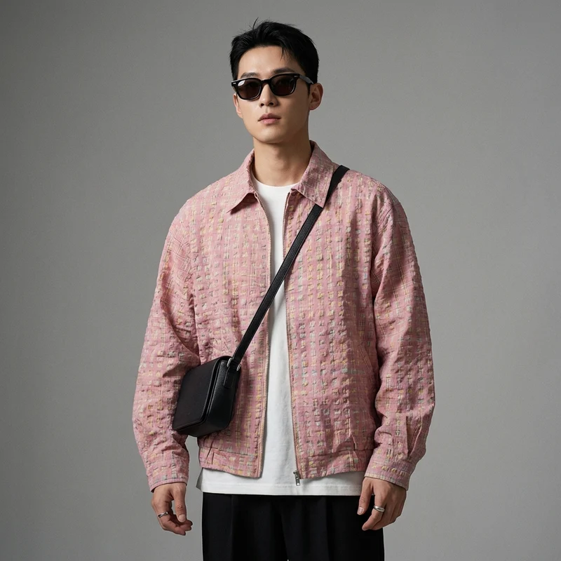 Veste à Carreaux Loose