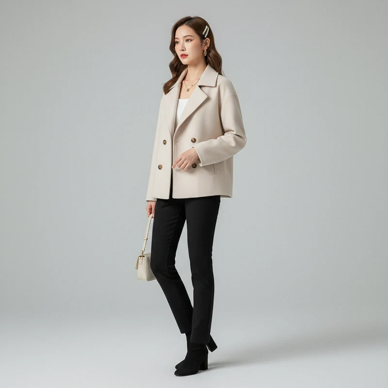 Veste de Costume Double Boutonnage Élégante