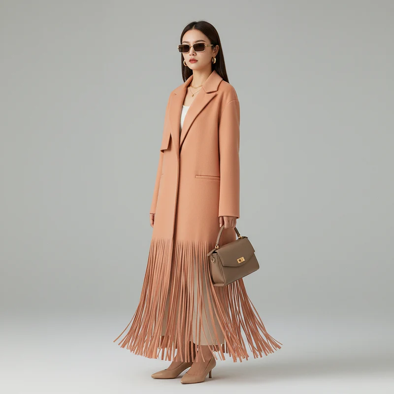 Trench-Coat Long Minimaliste