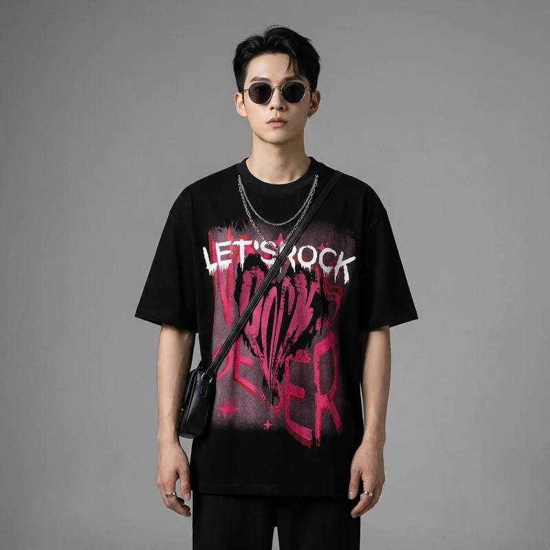 T-Shirt Imprimé Col Rond