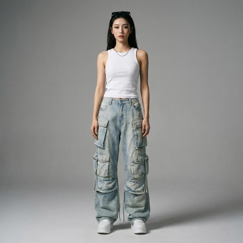 Pantalon Cargo Oversize Y2K
