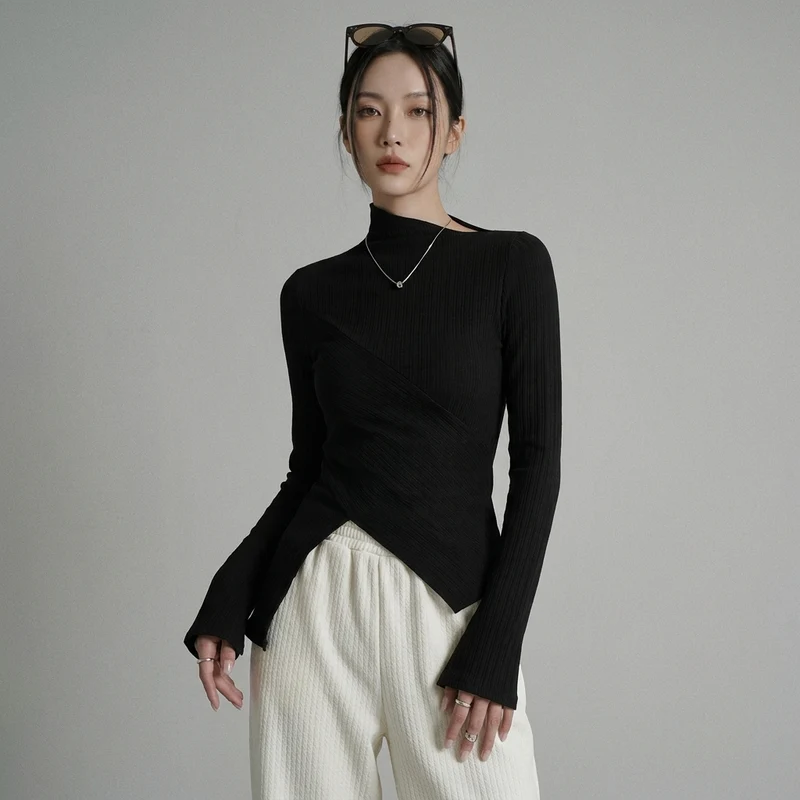 Pull Tricoté Asymétrique