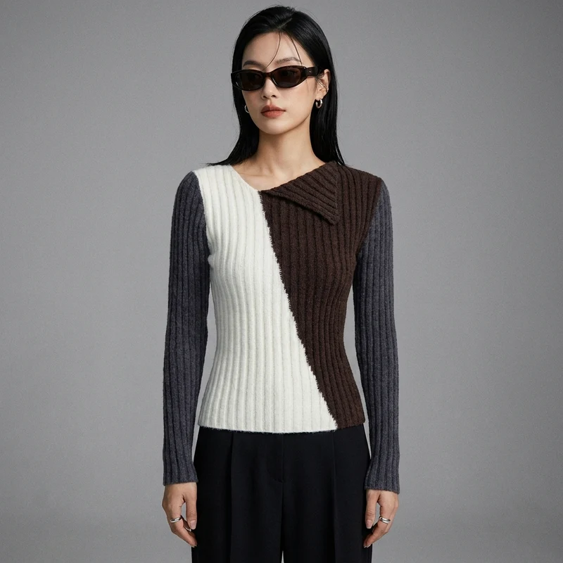 Pull Tricoté Col Rond Slim