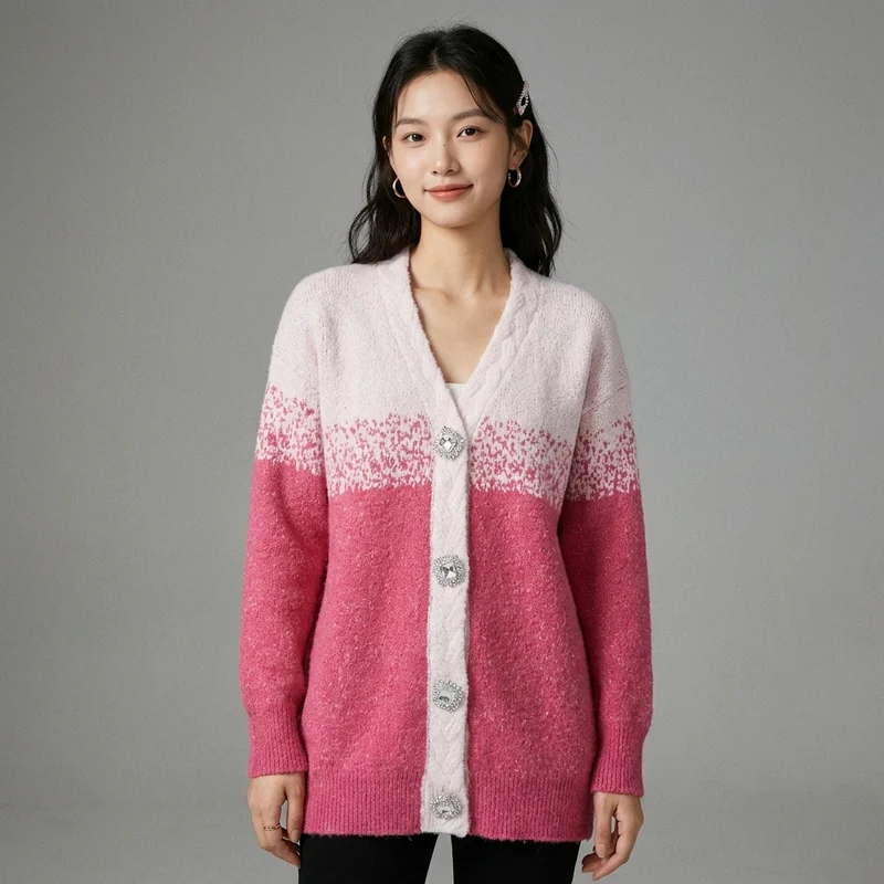 Cardigan Colorblock Col V
