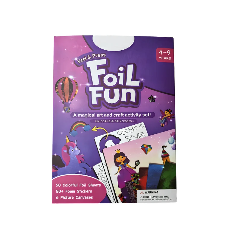 Kletshuts™ FoilArt: DIY Aktivitetshantverk Magisk Folie Kreativ Konst Roligt Set