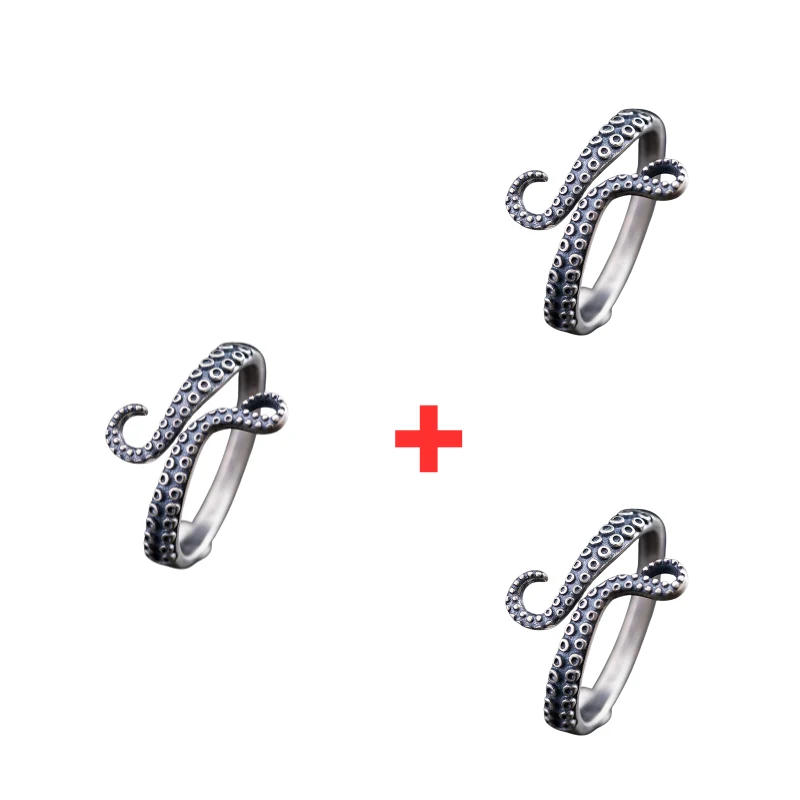 Jewelance™ OctopusRing 1+2 GRATIS: Justerbar Retro Bläckfisk Mode Ring