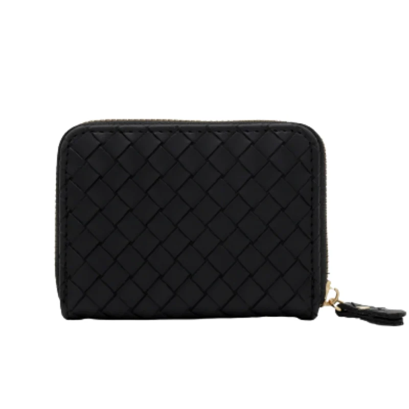 Icone™ WovenWallet - Minimalistisk Vävdesign Bilnyckel Och Kortplånbok